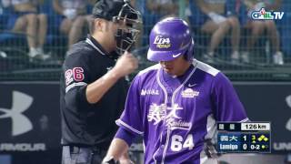 09/01 義大 vs Lamigo 賽後，羅曼本場精彩投球表現，送出7K