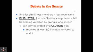 Exclusive AP Gov: Debate Differences Between the House & Senate Profile