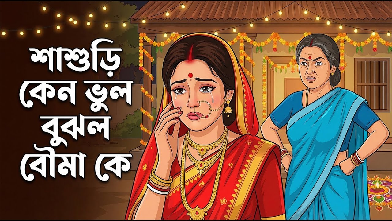 শাশুড়ি কেনও ভুল  বুঝল বৌমা কে । বাংলা কার্টুন | Thakurmar Jhuli | Bangla Cartoon | বাস্তব গল্প |