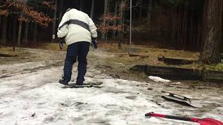 【スノースケート】残雪での1時間ムービー
