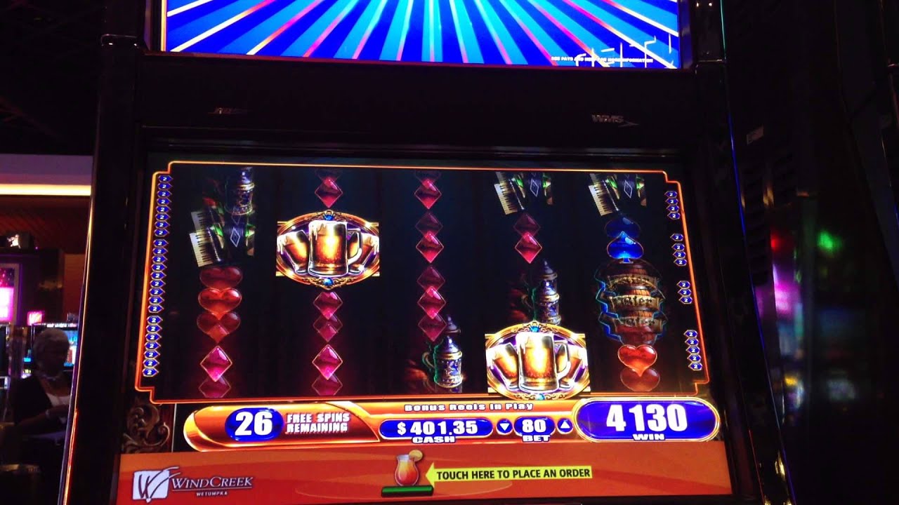 BIER HAUS SLOT MACHINE BONUS BIG WIN YouTube