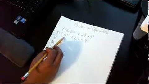 Dr. Seals Math Class Order of Operations Example 4 (Nested Parentheses and Exponents)