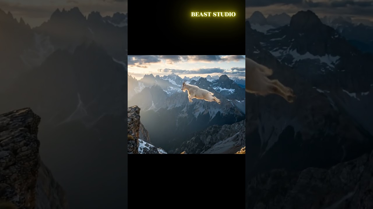 Mountain Goats Jump Across MASSIVE Gap at Sunrise! 🐐🌄 