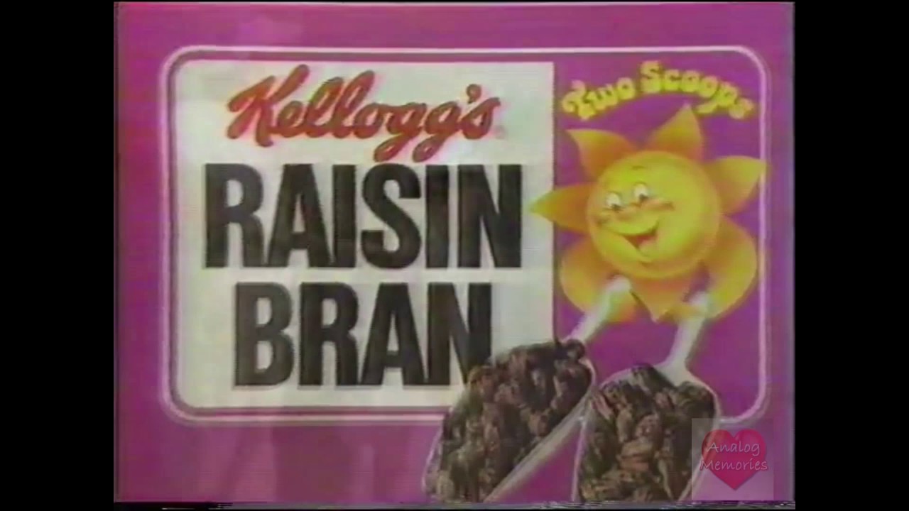 Kellogg's Raisin Bran Cereal Television Commercial 1986 YouTube