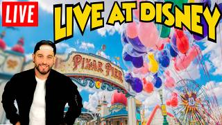 🔴 LIVE AT DISNEY | WALKING AROUND DISNEYLAND and DCA