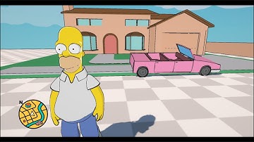 The Simpsons - Game Prototype Update - Unity 3D - Starting Homer Animations and Wheel System