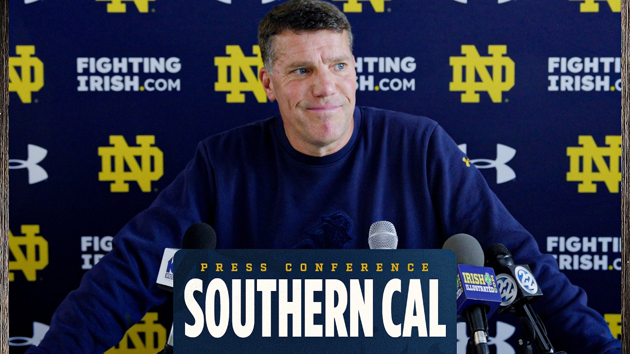 Южная Калифорния | Пресс-конференция после тренировки (14.10.25) | Футбольный клуб Нотр-Дам