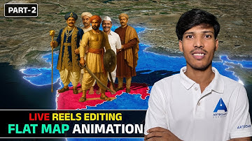 Live Reels Ediding Flat Map Animation Part-2