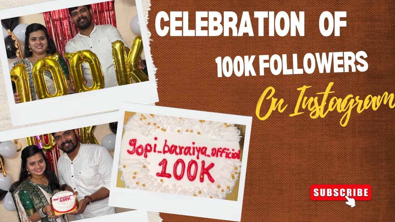 100k Followers cellebration ❤️😊