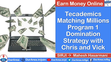 Tecademics Matching Millions Program 1 Domination Strategy with Chris and Vick