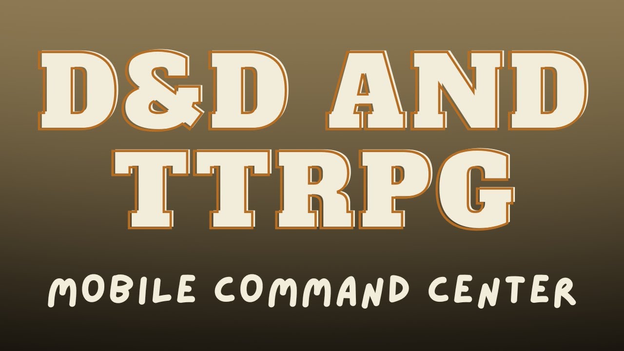 D&D TTRPG Mobile Command Center Show & Tell