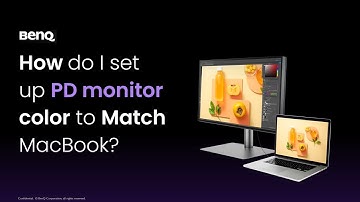 How to setup PD series monitor color to match MacBook｜BenQ Monitor