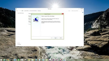 How To Do A System Restore Windows 8.1