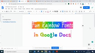 3 ways to get Fun Rainbow Fonts in Google Docs