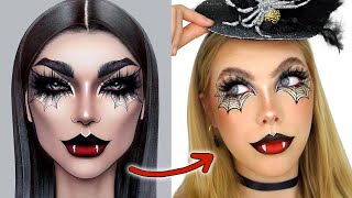 GLAM HALLOWEEN VAMPIRE MAKEUP TUTORIAL (Face Chart Recreation) | Lsgmakeup