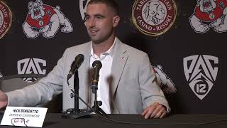 Nick Benedetto - Defensive Coordinator - 2026 Fresno State Media Days