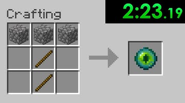 How Fast Can I Beat Minecraft with Random Crafts?