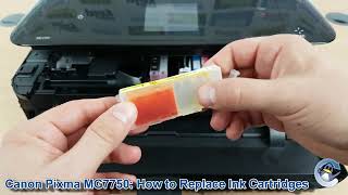 Canon Pixma MG7750: How to Change/Replace Ink Cartridges