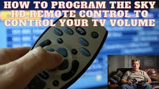 How to program the Sky HD remote control to control your TV volume by inputting the secret codes