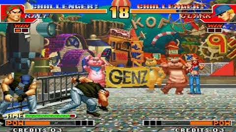 KOF 97 RALF COMBO 1 DAMAGE 100%