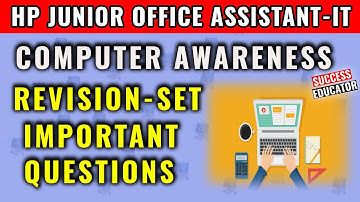 Computer Awareness | Revision Questions | HP Junior office Assistant-IT (JOA-IT) Preparation 2021