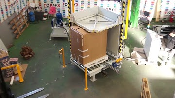 Inline pallet changer - TOPPY VSHAPE with roller conveyor (octabin)