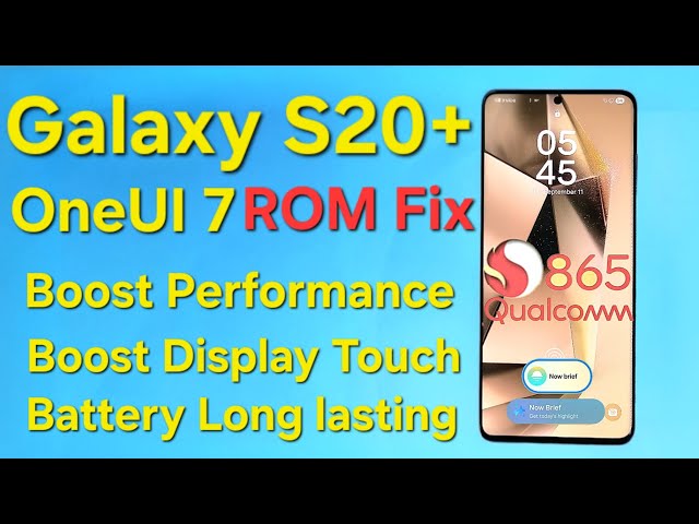Galaxy S20+(SD865) Flash ROM Fix - OneUI7 [Android15] - YouTube