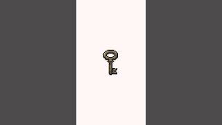 Skeleton key 🔑 pixel art made in Aseprite