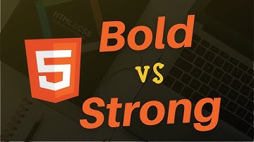 Difference Between Bold Tag and Strong Tag in HTML 5 | HTML 5 Tutorial in Hindi | #9