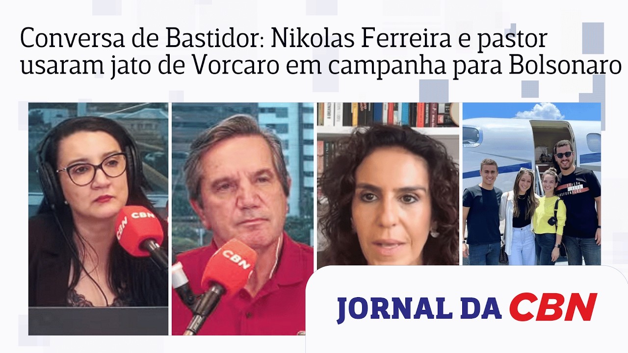 Conversa de Bastidor: Nikolas Ferreira e pastor usaram jato de Vorcaro em campanha para Bolsonaro