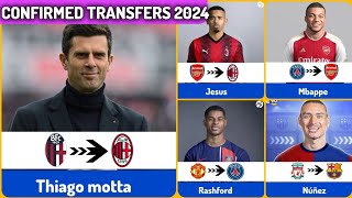 🔴NEW CONFIRMED SUMMER TRANSFERS AND RUMOURS 2024,mbappe to arsenal,Jesus to ac milan,rashford to psg