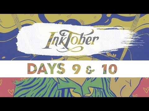INKTOBER Days 9 & 10 - 'SWING' & 'PATTERN'