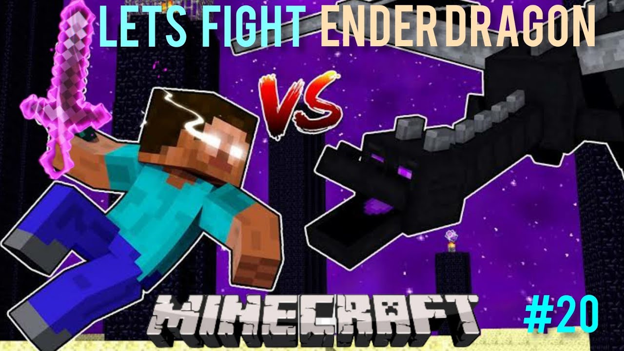 LETS FIGHT ENDER DRAGON IN MINECRAFT 20 YouTube