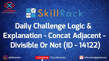 concat adjacent - divisible or not (20-08-2021) | skillrack daily challenge