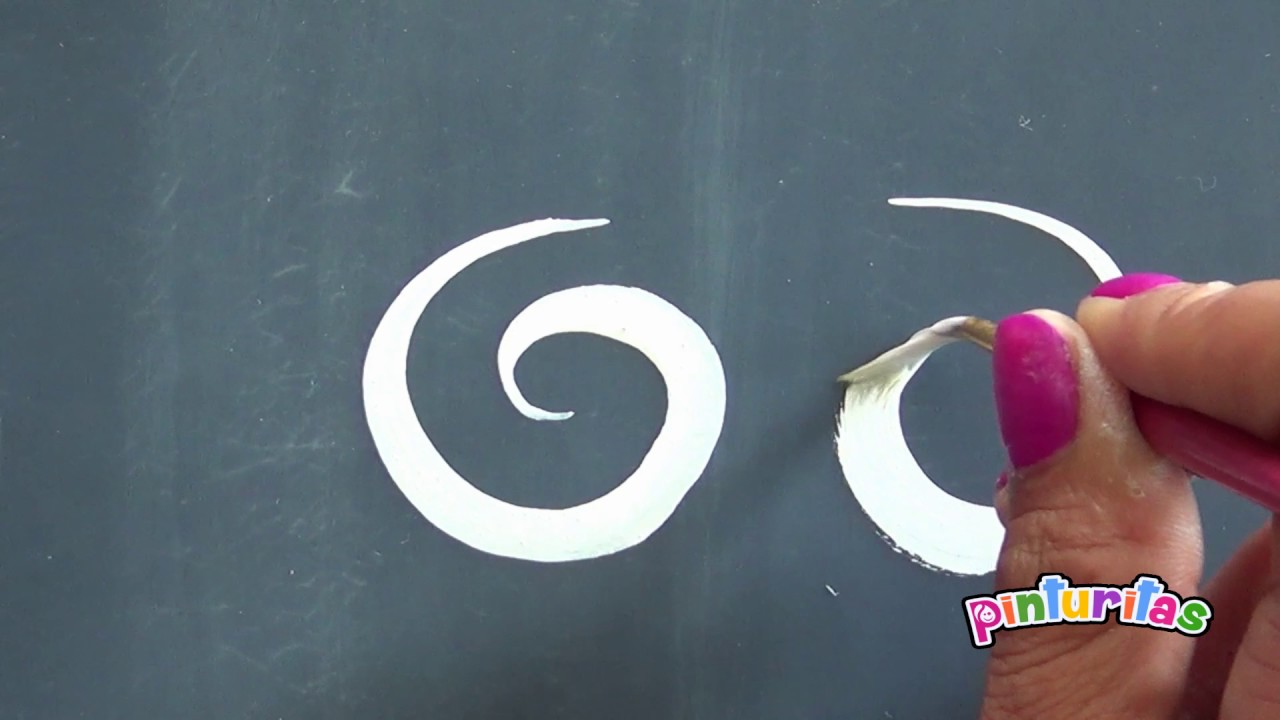 Como hacer trazor de gotas y espirales para pintacaritas