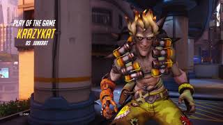 Overwatch Tripple Kill Junkrat Tire Play Of The Game