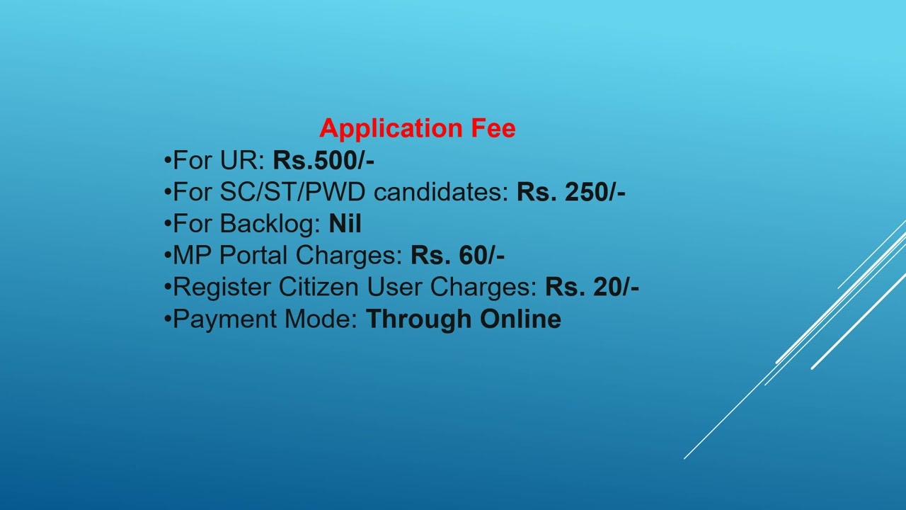 MPPEB Group 3 Online Form 2022( Sub Engineer, Draftsman & Other)
