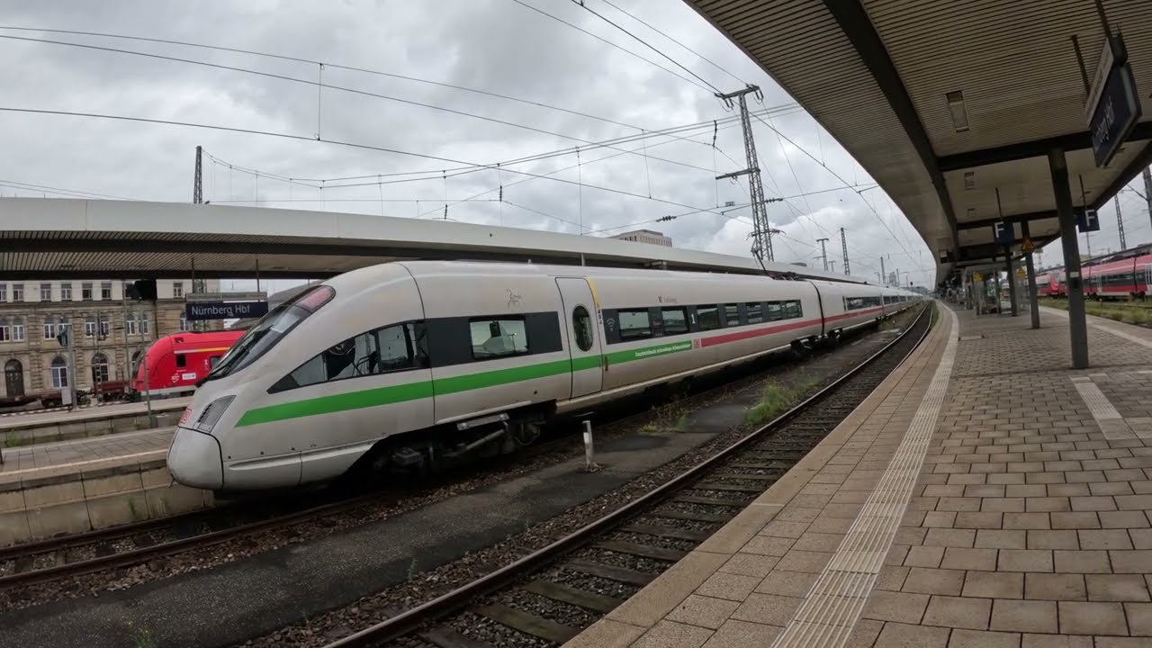 Bahnverkehr in Nürnberg HBF Go Pro | Br 512 | N-Wagen | ICE 3 Velaro D | Br 612 | ICE 1