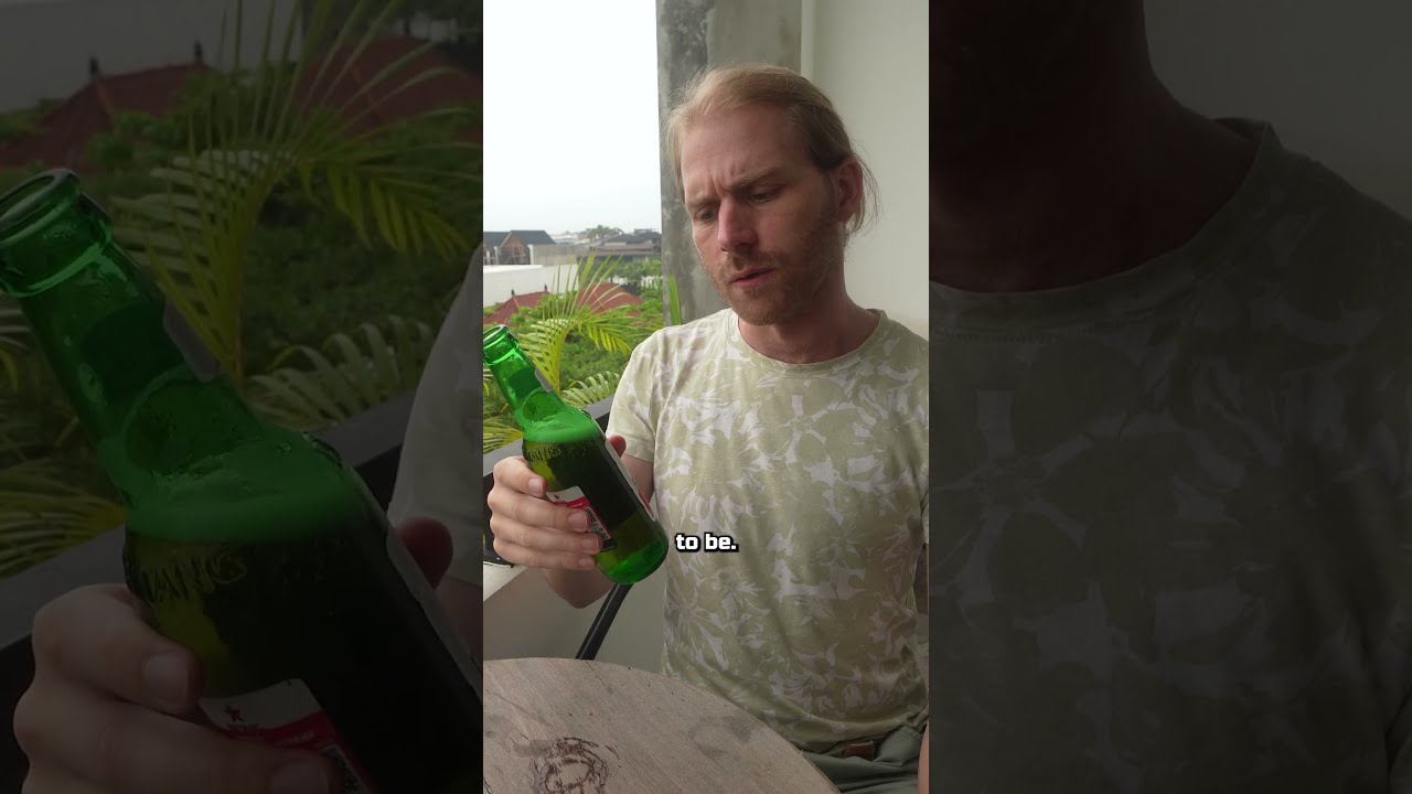 German Tries Indonesian Beer 