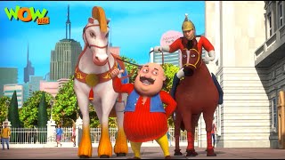 london royal horse part 01 motu patlu cartoon wow kidz spot