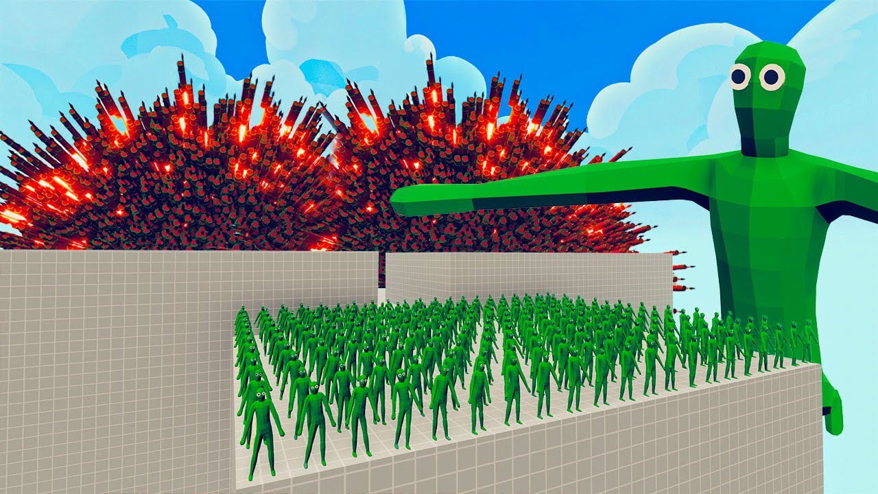 100x ZOMBIE + 1x  GIANT vs 1x EVERY GOD   Totally Accurate Battle Simulator TABS