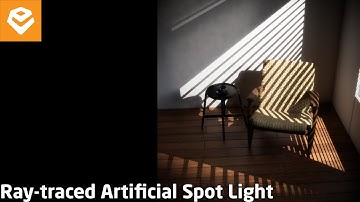 Enscape 4.5 For SketchUp | 061 Realistic Interior Rendering With Ray Traced Artificial Spotlight