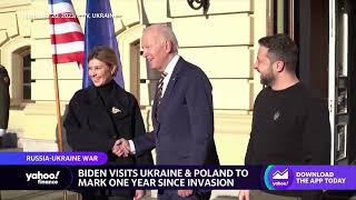 President Biden visits Ukraine and Poland on one-year anniversary of Russia's invasion