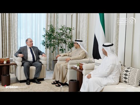 منصور بن زايد يستقبل وزير المالية السوري