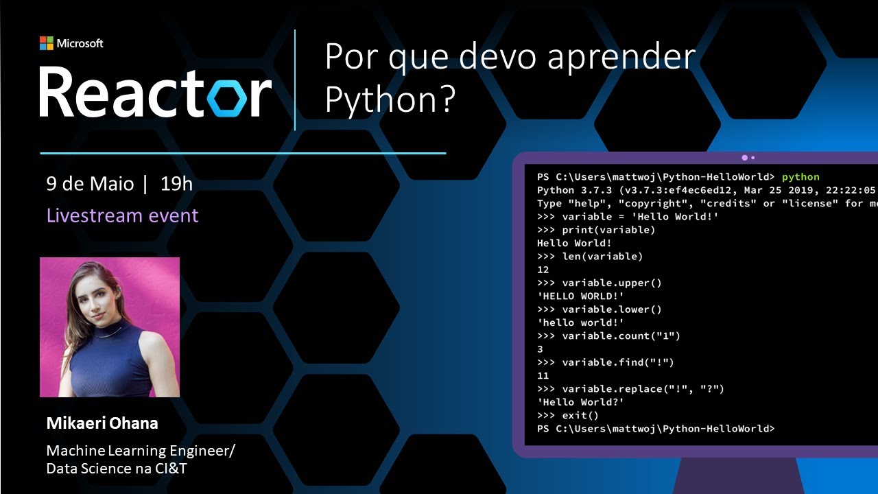 Python no Reactor: Por que devo aprender Python? - YouTube