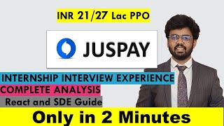 Juspay interview experience  - in TWO minutes | 🌟Interview Experience🌟| SDE & REACT guide 2023
