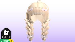 FREE LIMITED UGC: How to get the adorable orange fluffy braids w/ bows in Flex UGC Codes