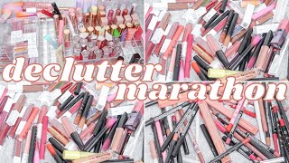 MASSIVE makeup collection declutter *marathon* - part 3 ✨