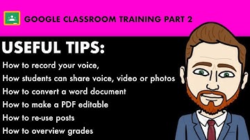 Google Classroom Teacher Training | Add voice or video | Convert Word documents | Make editable PDFs