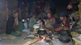 Organic village life || Cooking green vegetables in the village